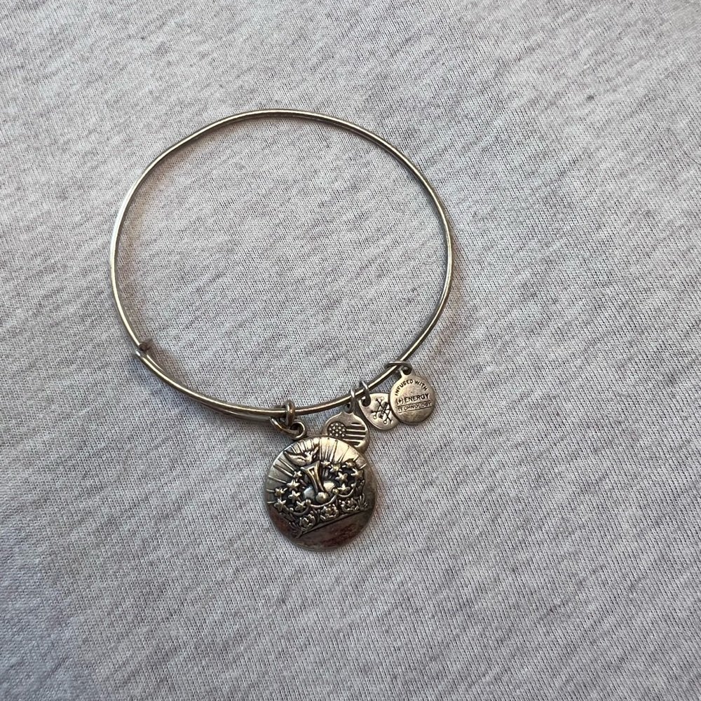 Alex and Ani Silver Charm Bangle Bracelet